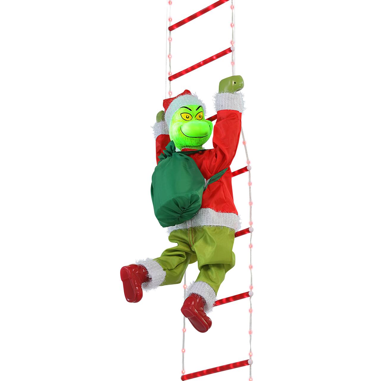Mr. Christmas 10ft. Outdoor Animated Rope Ladder Climbing Grinch™